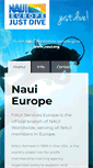Mobile Screenshot of naui-europe.com