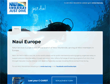 Tablet Screenshot of naui-europe.com